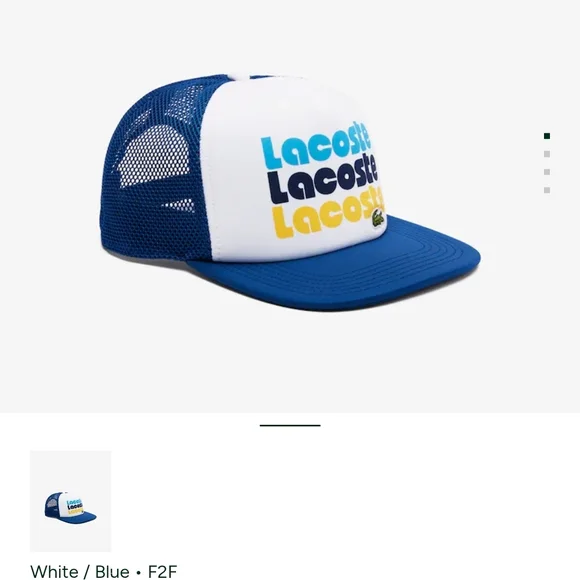 Lacoste Unisex Lightweight Neoprene Trucker Hat - Picture 9 of 9